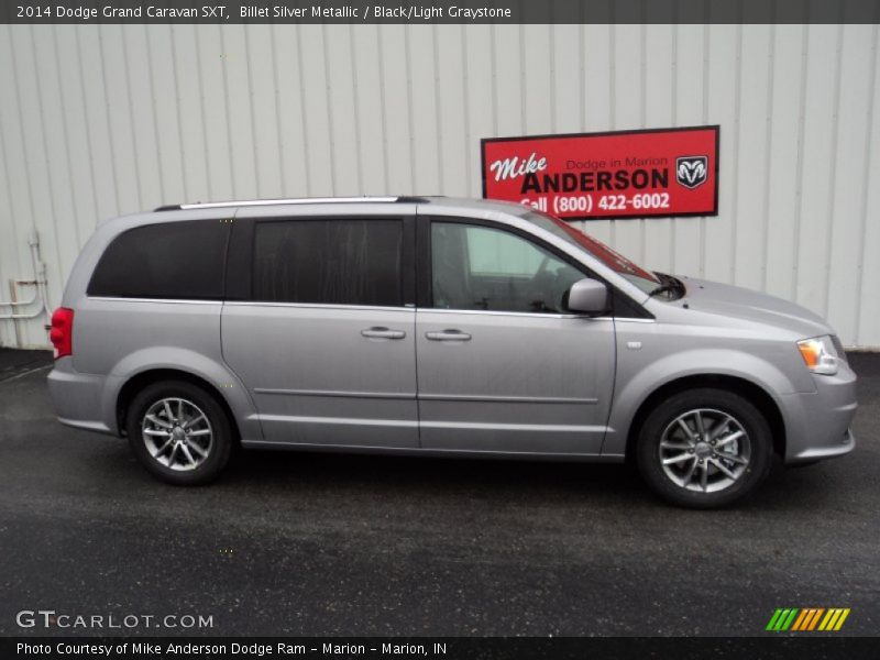 Billet Silver Metallic / Black/Light Graystone 2014 Dodge Grand Caravan SXT