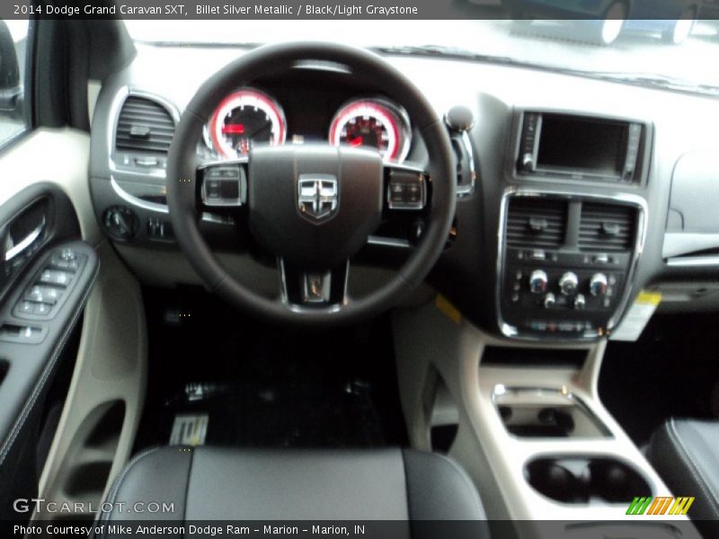 Billet Silver Metallic / Black/Light Graystone 2014 Dodge Grand Caravan SXT