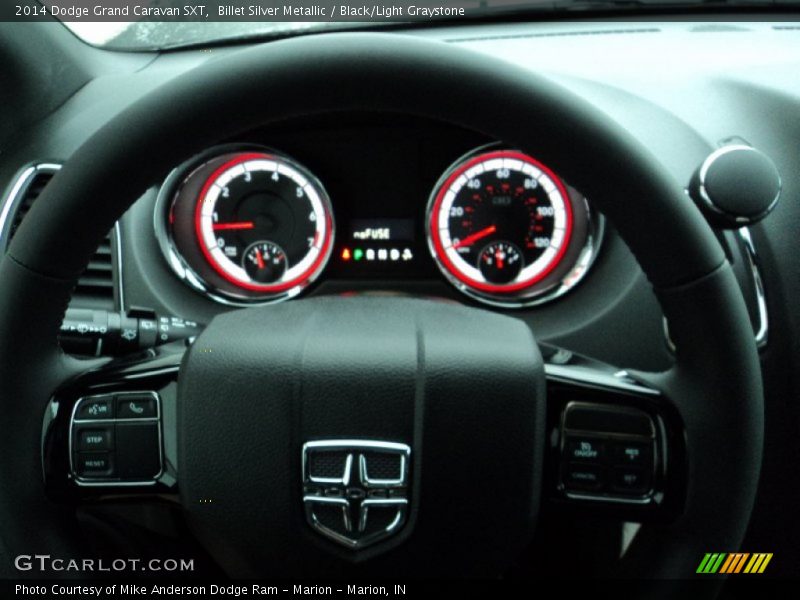 Billet Silver Metallic / Black/Light Graystone 2014 Dodge Grand Caravan SXT