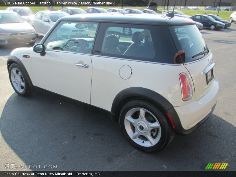Pepper White / Black/Panther Black 2006 Mini Cooper Hardtop
