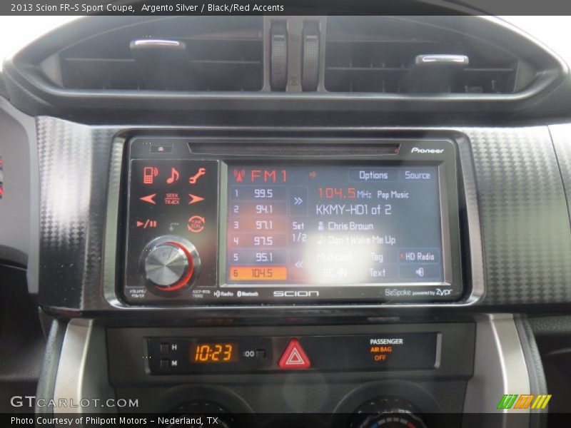 Argento Silver / Black/Red Accents 2013 Scion FR-S Sport Coupe