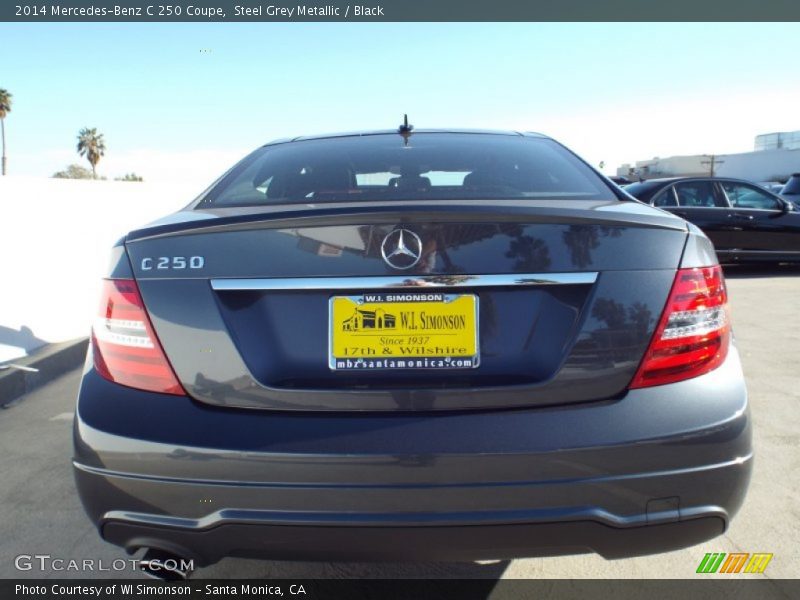 Steel Grey Metallic / Black 2014 Mercedes-Benz C 250 Coupe