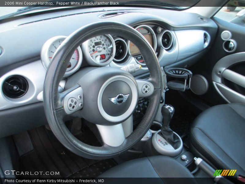 Pepper White / Black/Panther Black 2006 Mini Cooper Hardtop
