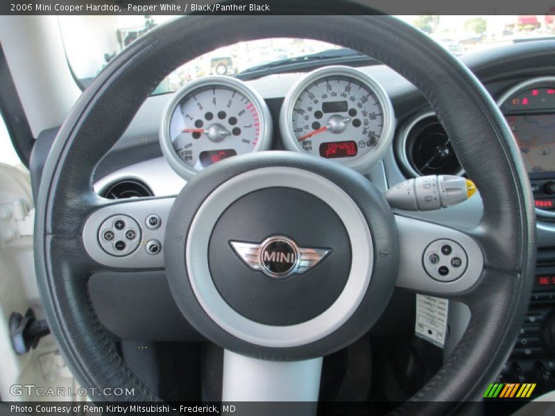 Pepper White / Black/Panther Black 2006 Mini Cooper Hardtop