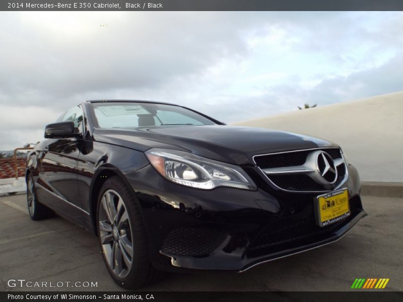 Black / Black 2014 Mercedes-Benz E 350 Cabriolet
