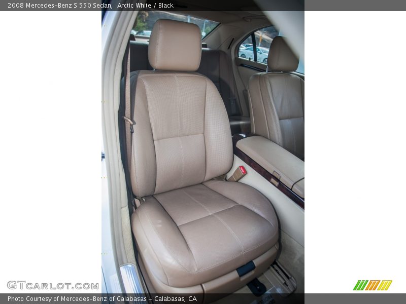 Arctic White / Black 2008 Mercedes-Benz S 550 Sedan