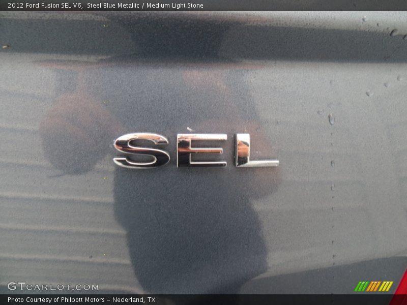 Steel Blue Metallic / Medium Light Stone 2012 Ford Fusion SEL V6