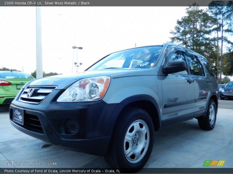 Silver Moss Metallic / Black 2006 Honda CR-V LX