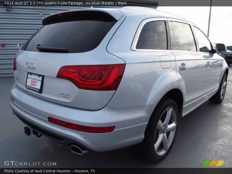 Ice Silver Metallic / Black 2014 Audi Q7 3.0 TFSI quattro S Line Package