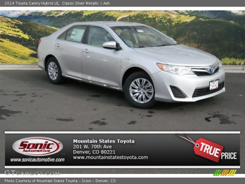 Classic Silver Metallic / Ash 2014 Toyota Camry Hybrid LE