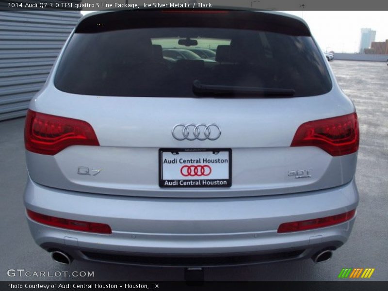 Ice Silver Metallic / Black 2014 Audi Q7 3.0 TFSI quattro S Line Package