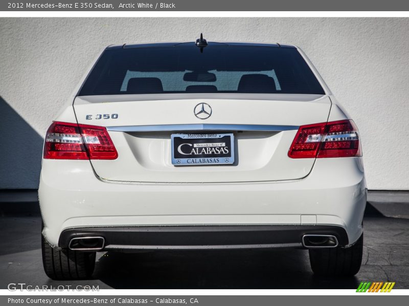 Arctic White / Black 2012 Mercedes-Benz E 350 Sedan