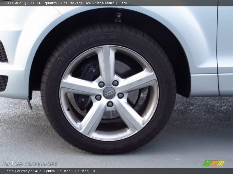 Ice Silver Metallic / Black 2014 Audi Q7 3.0 TFSI quattro S Line Package
