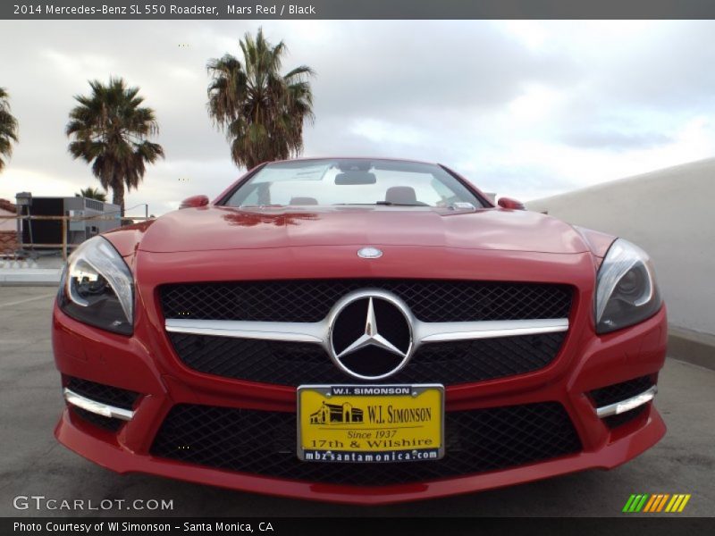 Mars Red / Black 2014 Mercedes-Benz SL 550 Roadster