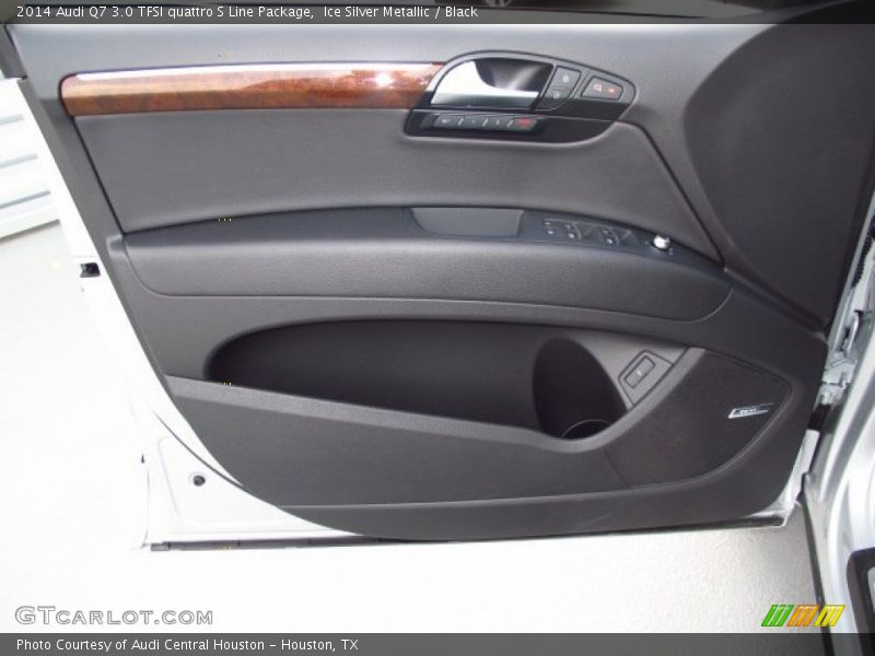 Ice Silver Metallic / Black 2014 Audi Q7 3.0 TFSI quattro S Line Package
