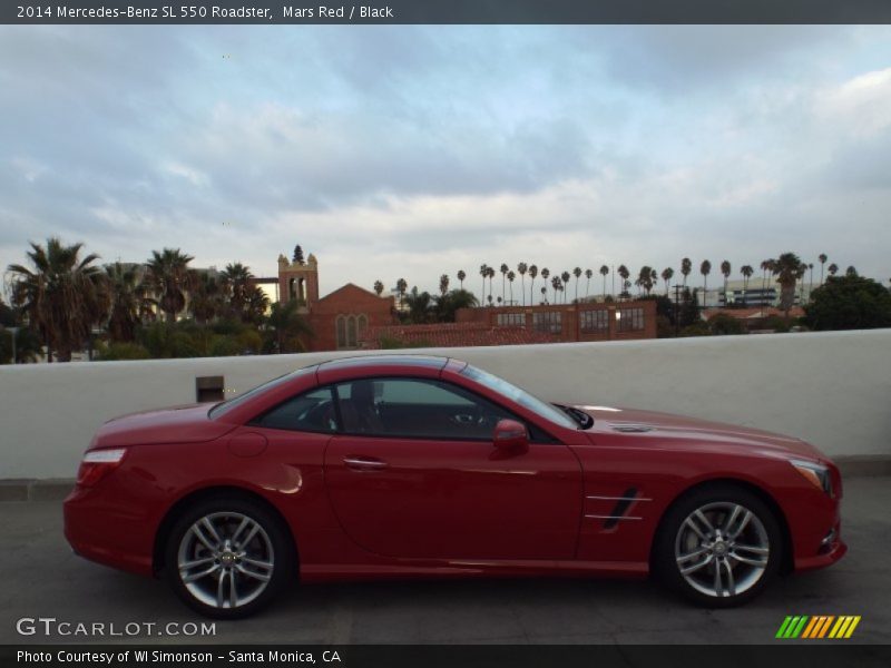 Mars Red / Black 2014 Mercedes-Benz SL 550 Roadster