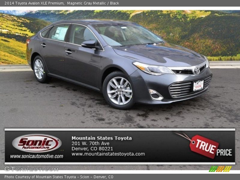 Magnetic Gray Metallic / Black 2014 Toyota Avalon XLE Premium