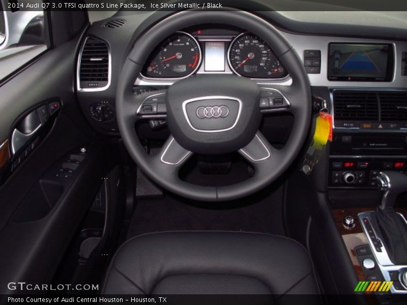 Ice Silver Metallic / Black 2014 Audi Q7 3.0 TFSI quattro S Line Package