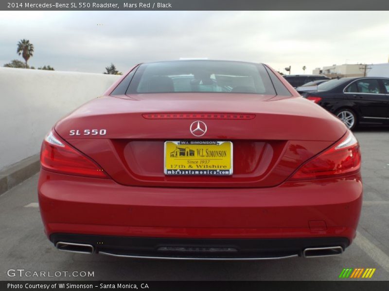 Mars Red / Black 2014 Mercedes-Benz SL 550 Roadster