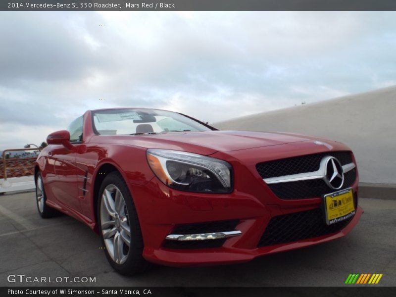 Mars Red / Black 2014 Mercedes-Benz SL 550 Roadster