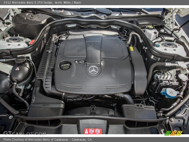 Arctic White / Black 2012 Mercedes-Benz E 350 Sedan