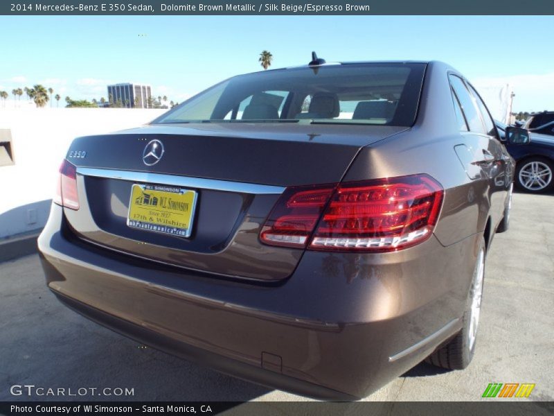 Dolomite Brown Metallic / Silk Beige/Espresso Brown 2014 Mercedes-Benz E 350 Sedan