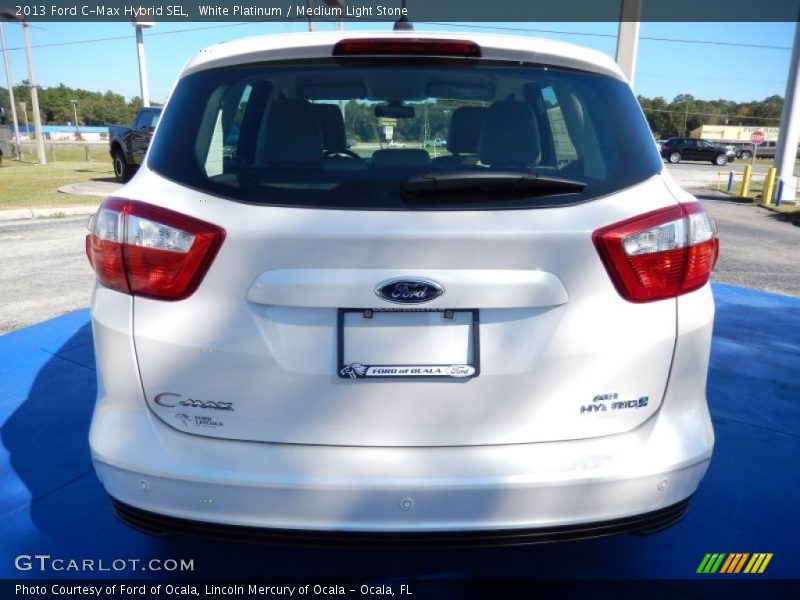 White Platinum / Medium Light Stone 2013 Ford C-Max Hybrid SEL