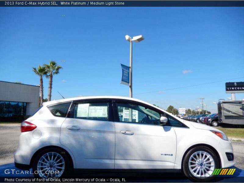 White Platinum / Medium Light Stone 2013 Ford C-Max Hybrid SEL