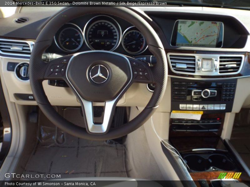 Dolomite Brown Metallic / Silk Beige/Espresso Brown 2014 Mercedes-Benz E 350 Sedan