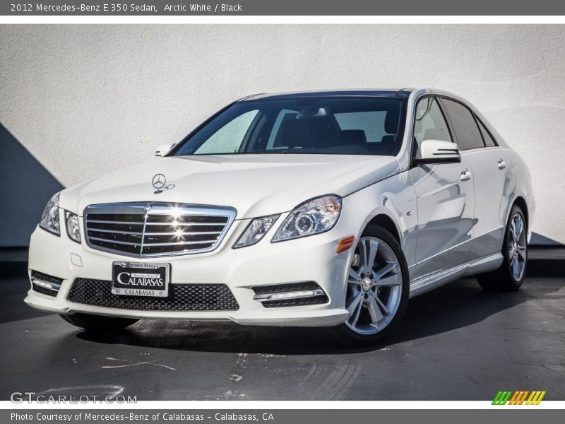 Arctic White / Black 2012 Mercedes-Benz E 350 Sedan