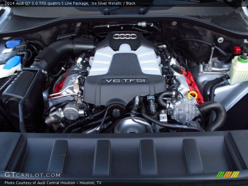 Ice Silver Metallic / Black 2014 Audi Q7 3.0 TFSI quattro S Line Package