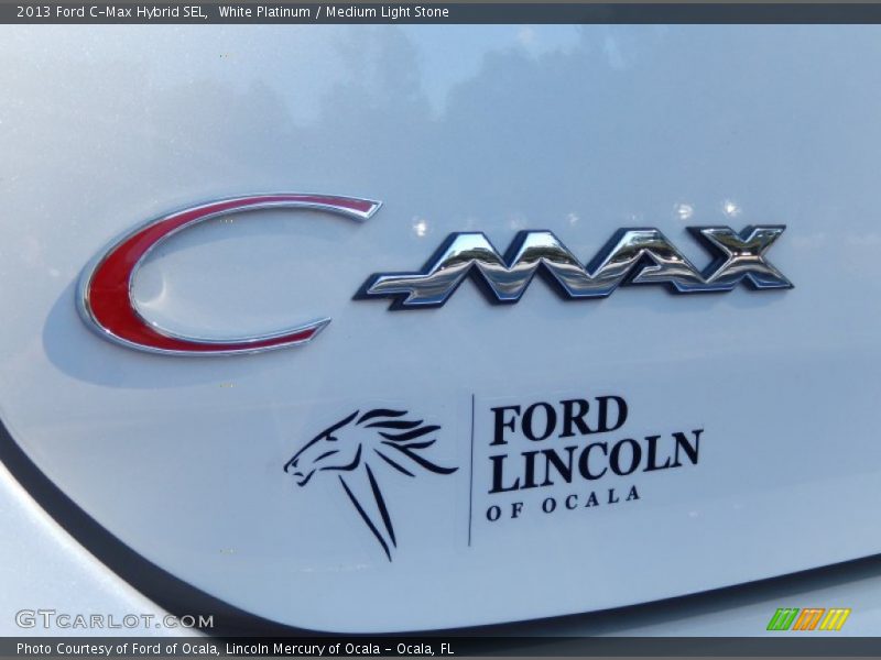 White Platinum / Medium Light Stone 2013 Ford C-Max Hybrid SEL