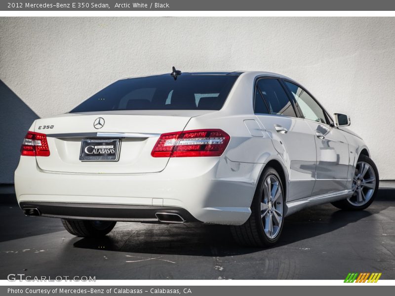 Arctic White / Black 2012 Mercedes-Benz E 350 Sedan