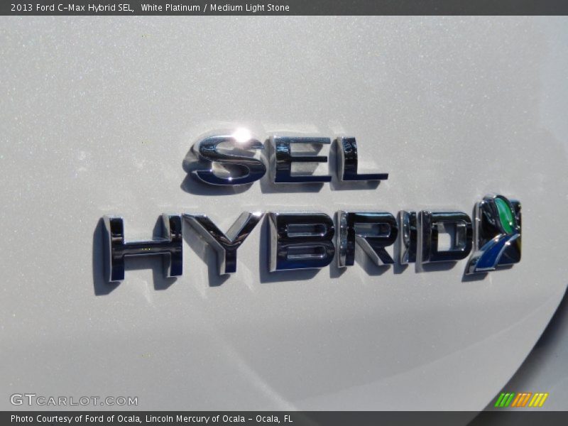 White Platinum / Medium Light Stone 2013 Ford C-Max Hybrid SEL