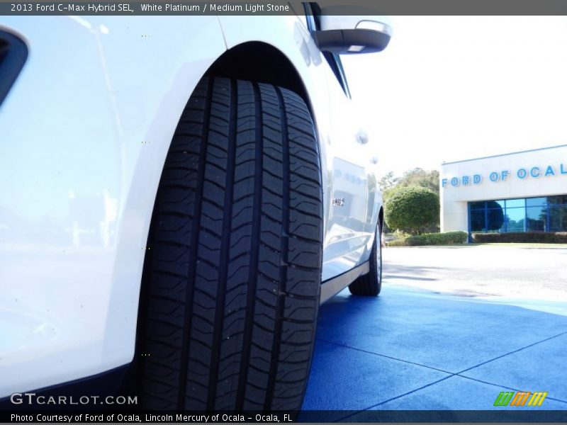 White Platinum / Medium Light Stone 2013 Ford C-Max Hybrid SEL