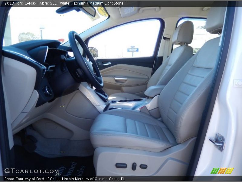 White Platinum / Medium Light Stone 2013 Ford C-Max Hybrid SEL