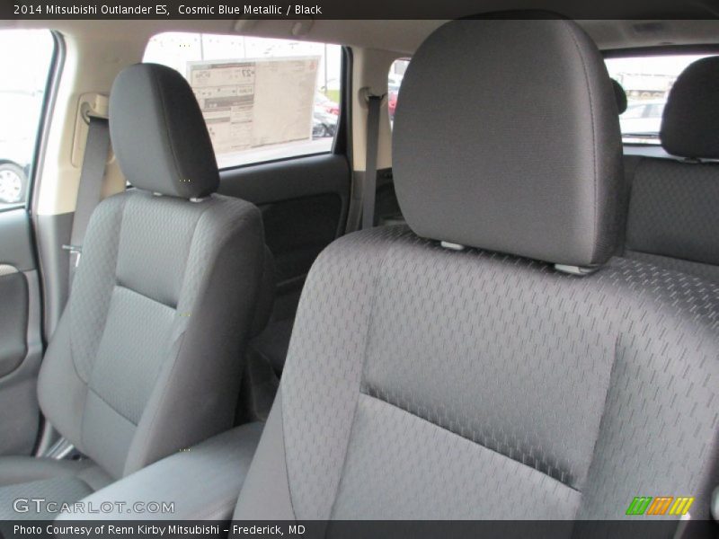 Cosmic Blue Metallic / Black 2014 Mitsubishi Outlander ES