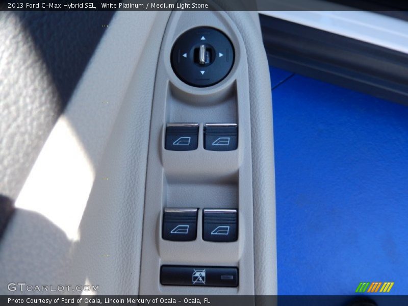 White Platinum / Medium Light Stone 2013 Ford C-Max Hybrid SEL
