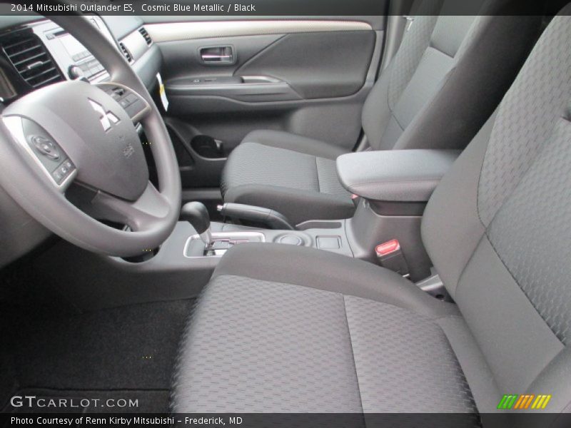Cosmic Blue Metallic / Black 2014 Mitsubishi Outlander ES