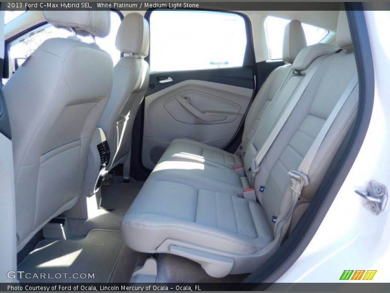 White Platinum / Medium Light Stone 2013 Ford C-Max Hybrid SEL