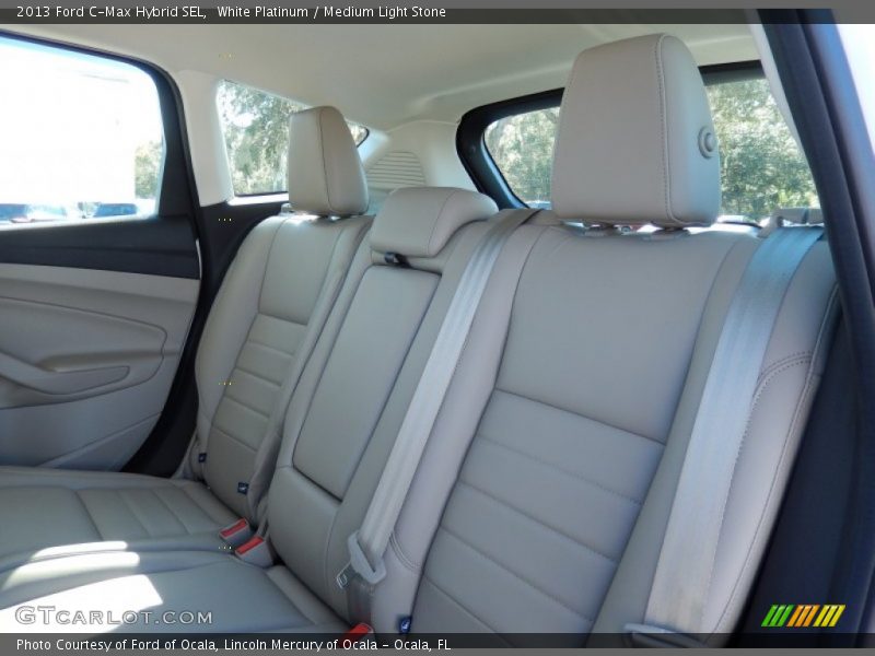 White Platinum / Medium Light Stone 2013 Ford C-Max Hybrid SEL
