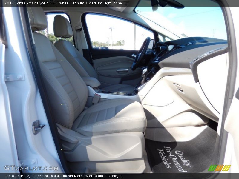 White Platinum / Medium Light Stone 2013 Ford C-Max Hybrid SEL