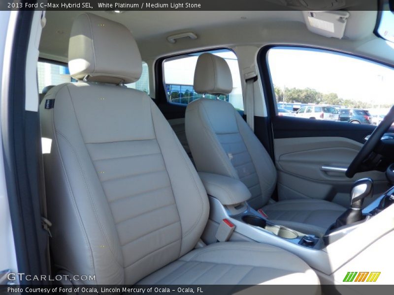 White Platinum / Medium Light Stone 2013 Ford C-Max Hybrid SEL