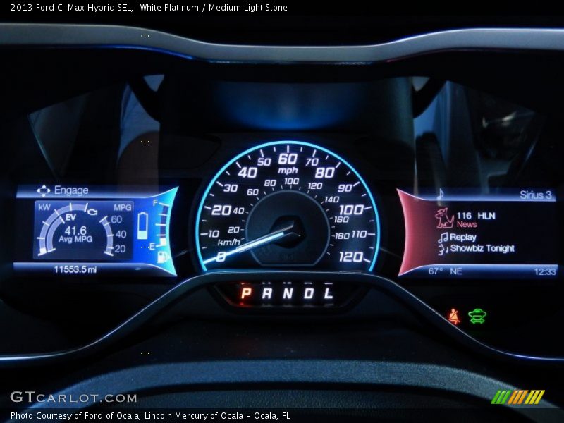 White Platinum / Medium Light Stone 2013 Ford C-Max Hybrid SEL