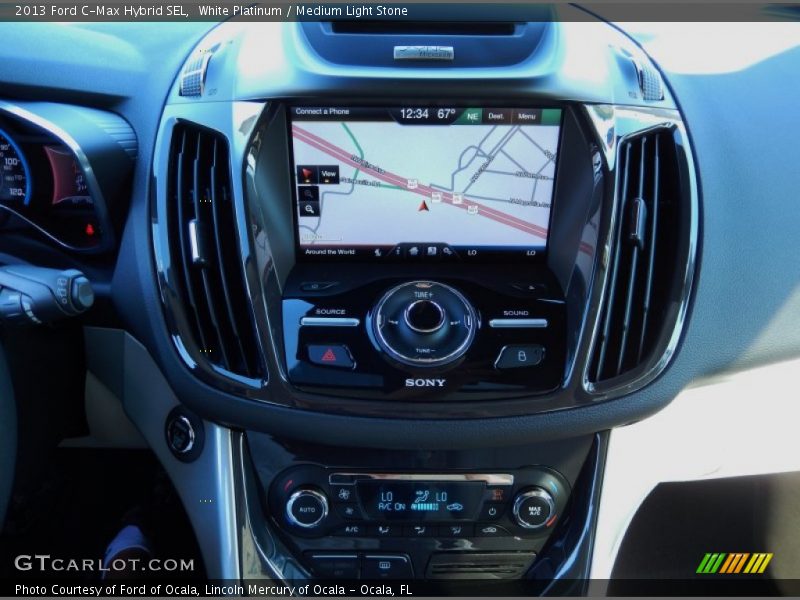 White Platinum / Medium Light Stone 2013 Ford C-Max Hybrid SEL