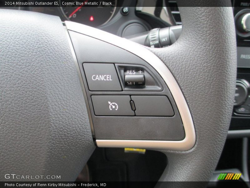 Cosmic Blue Metallic / Black 2014 Mitsubishi Outlander ES