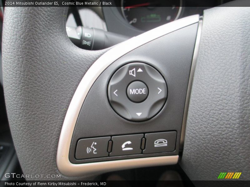 Cosmic Blue Metallic / Black 2014 Mitsubishi Outlander ES