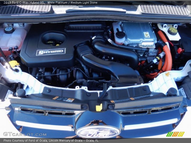 White Platinum / Medium Light Stone 2013 Ford C-Max Hybrid SEL