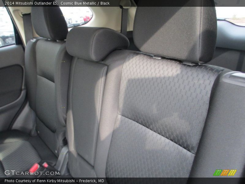 Cosmic Blue Metallic / Black 2014 Mitsubishi Outlander ES