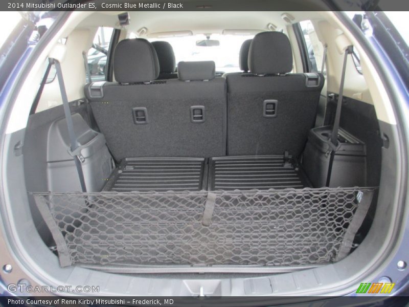 Cosmic Blue Metallic / Black 2014 Mitsubishi Outlander ES